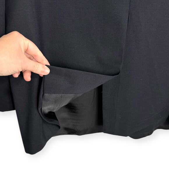 Chaps 100% Wool Navy Blue Gold Buttons Vented Preppy Blazer Men's Size 44L - Picture 11 of 13